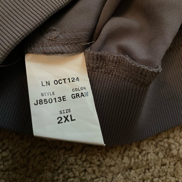 NWT Jaanuu Solid Gray Drawstring Men's Scrub Jogger Pants Size 2X - Picture 4 of 4